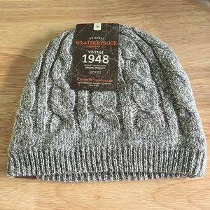 Weatherproof Vintage Authentic Sportswear Knitted Grey One Size Fits All
